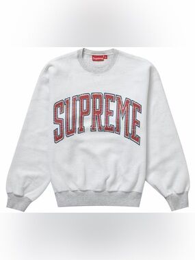 Authentic Supreme Inside Out Crewneck Ash Grey Men's from FW23 size L